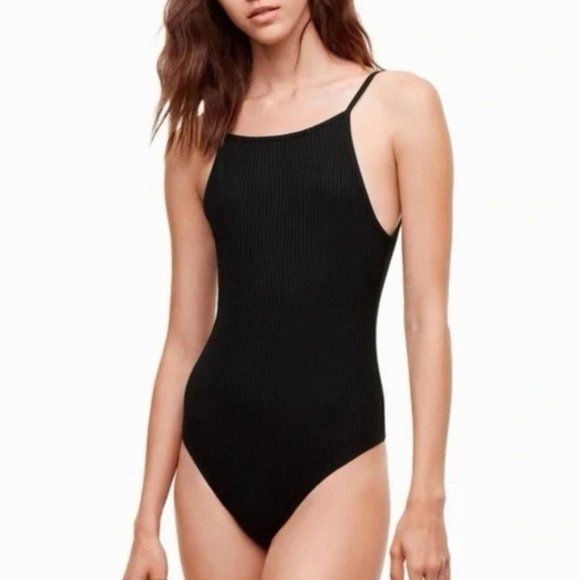 WILFRED | Aritzia Annecy Bodysuit Ribbed | Sz. M - Picture 1 of 7